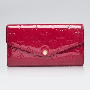 Louis Vuitton Rose Indian Monogram Vernis Sarah NM3 Wallet